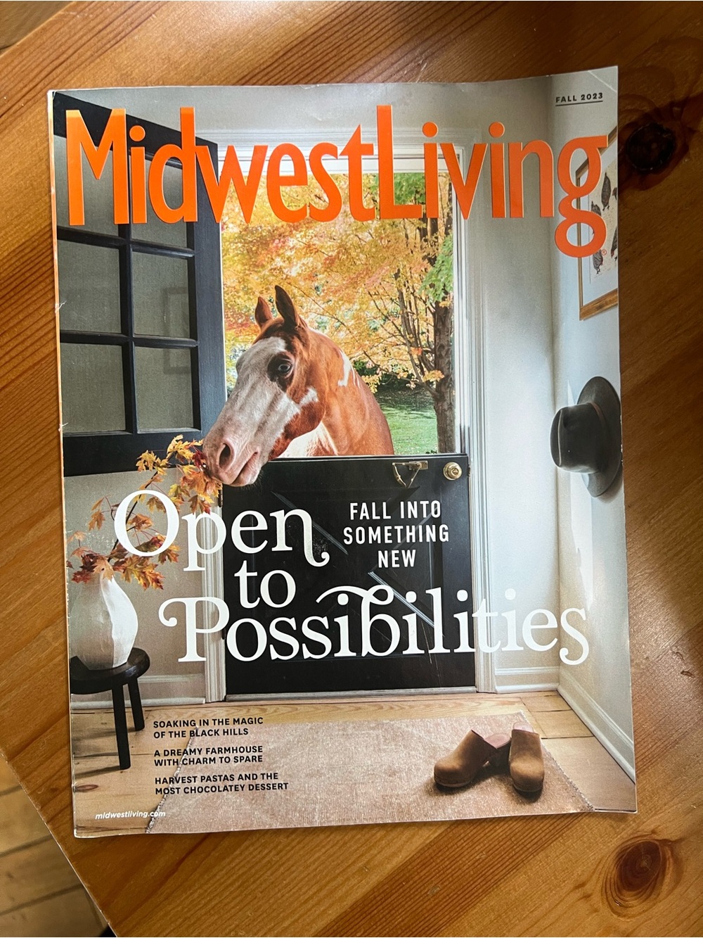 Midwest Living Fall 2023 Magazine Open to Possibilities Fall Into Something. VG